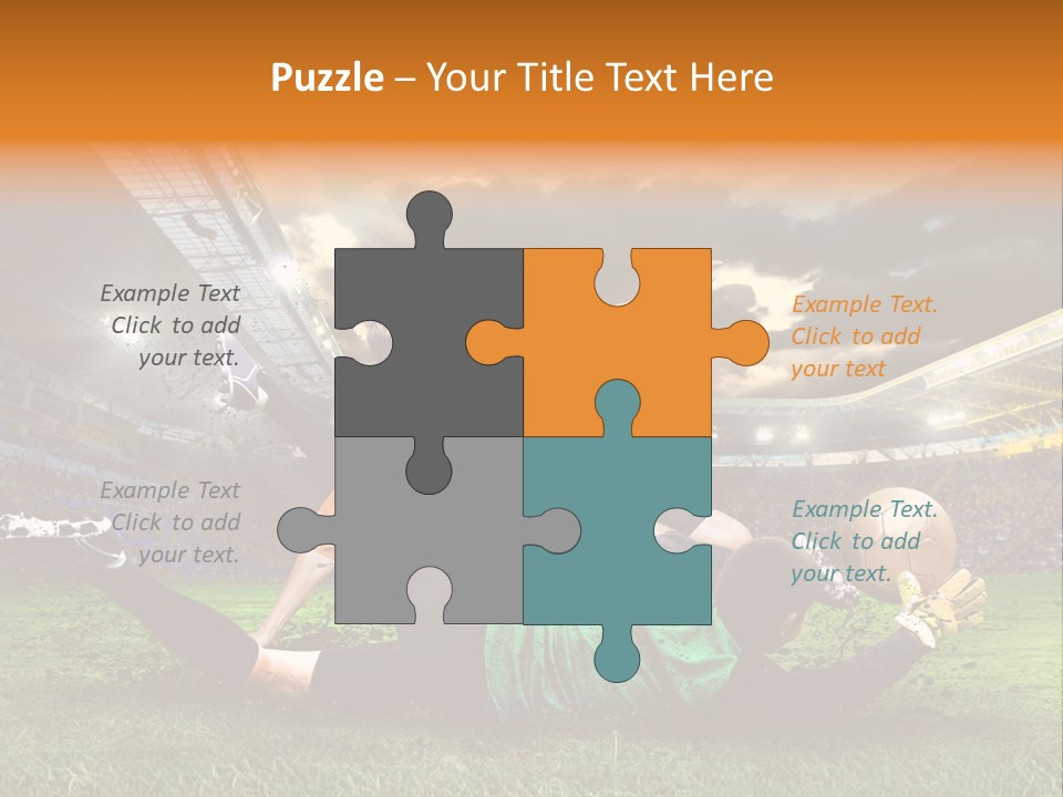 Goal Fan Gate PowerPoint Template