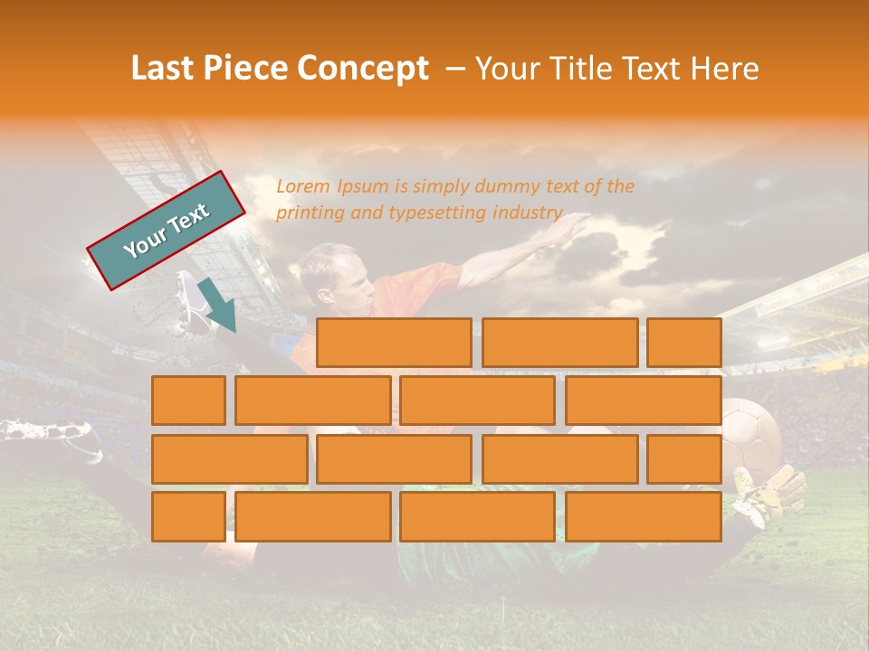 Goal Fan Gate PowerPoint Template