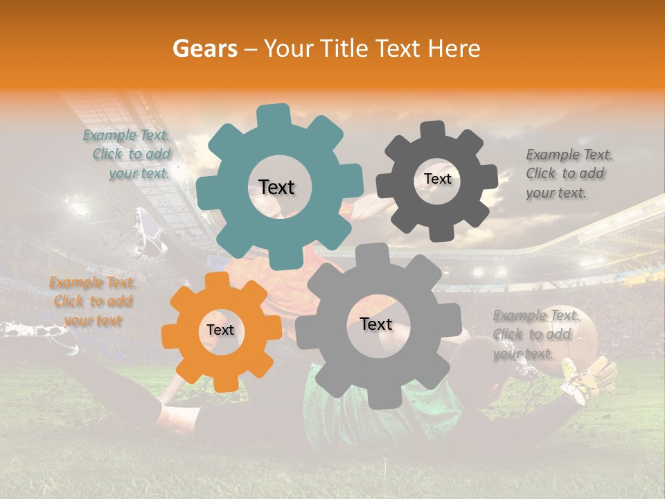 Goal Fan Gate PowerPoint Template