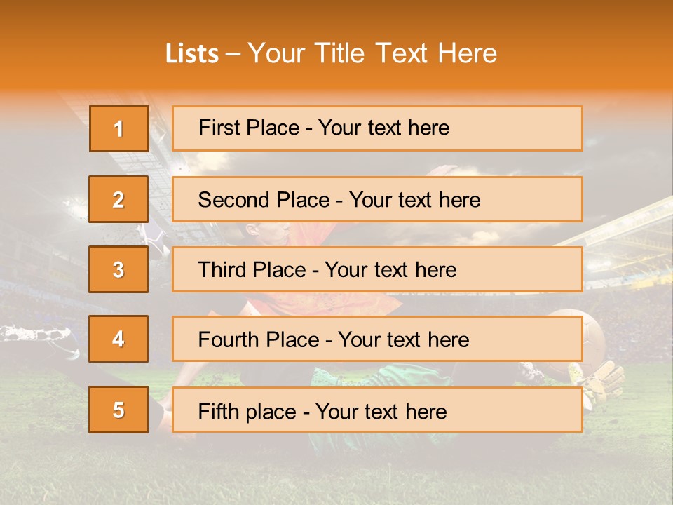 Goal Fan Gate PowerPoint Template
