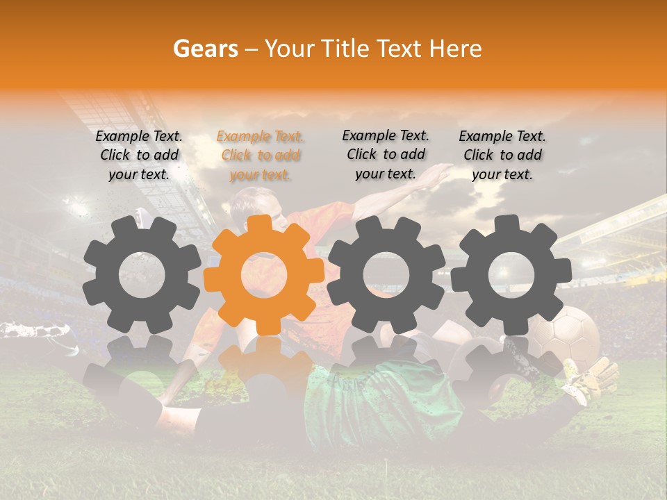 Goal Fan Gate PowerPoint Template