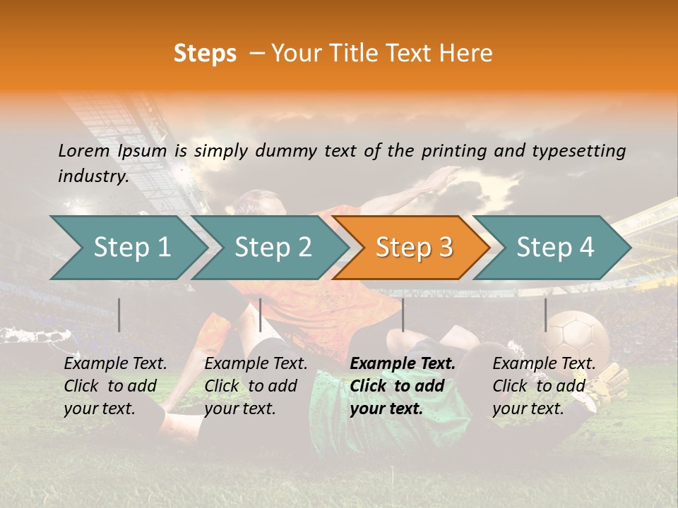 Goal Fan Gate PowerPoint Template