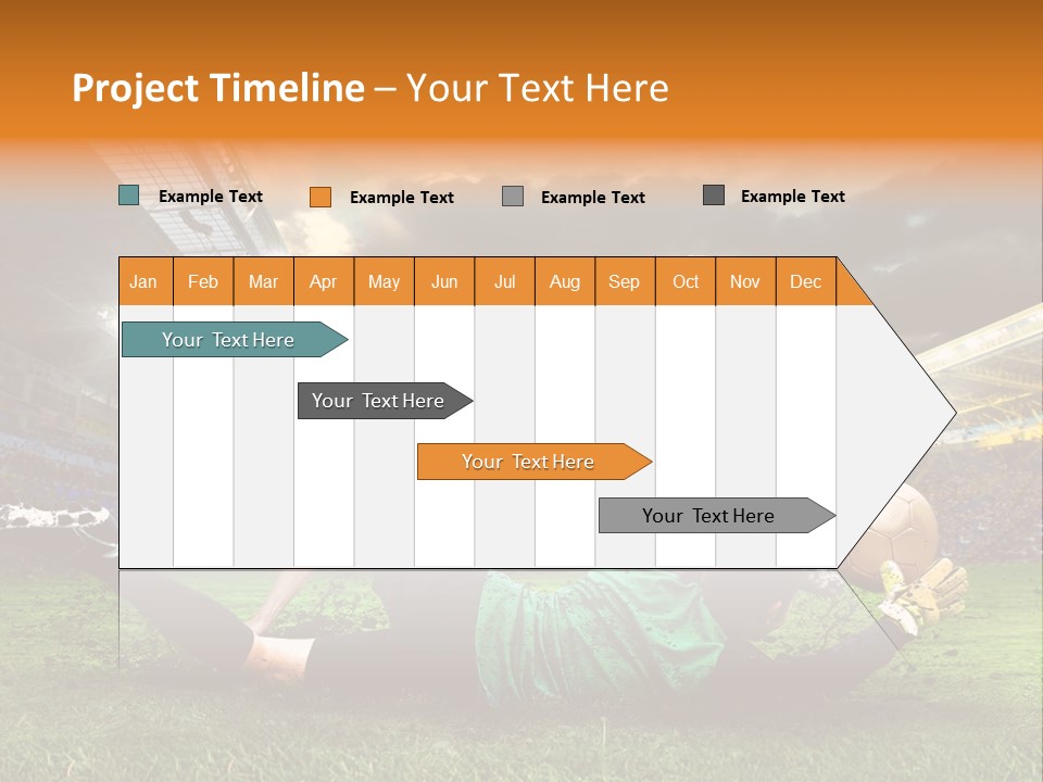 Goal Fan Gate PowerPoint Template