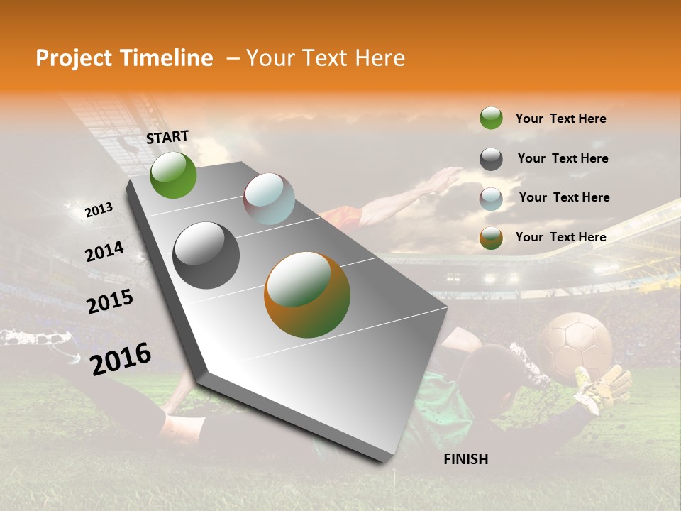 Goal Fan Gate PowerPoint Template