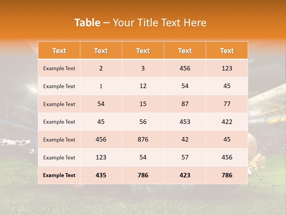 Goal Fan Gate PowerPoint Template