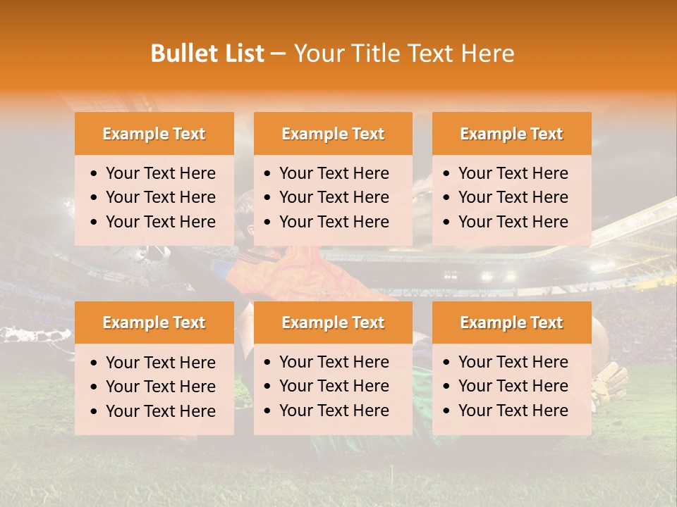 Goal Fan Gate PowerPoint Template