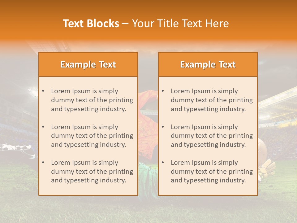 Goal Fan Gate PowerPoint Template