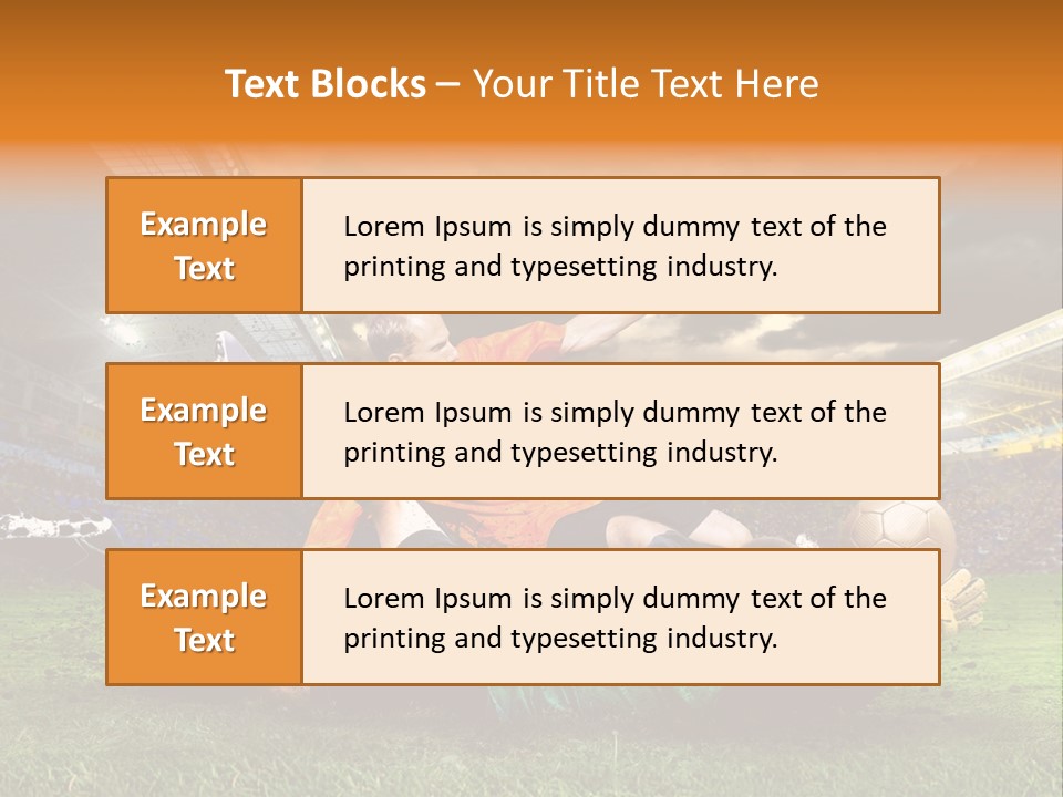 Goal Fan Gate PowerPoint Template