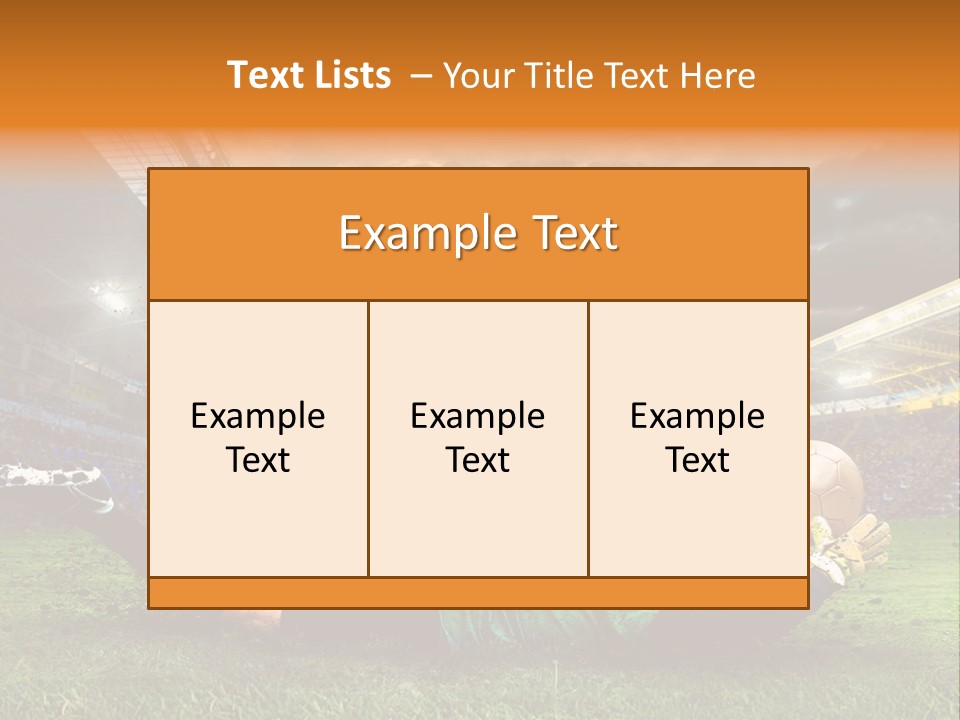 Goal Fan Gate PowerPoint Template