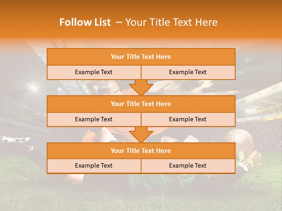 Goal Fan Gate PowerPoint Template