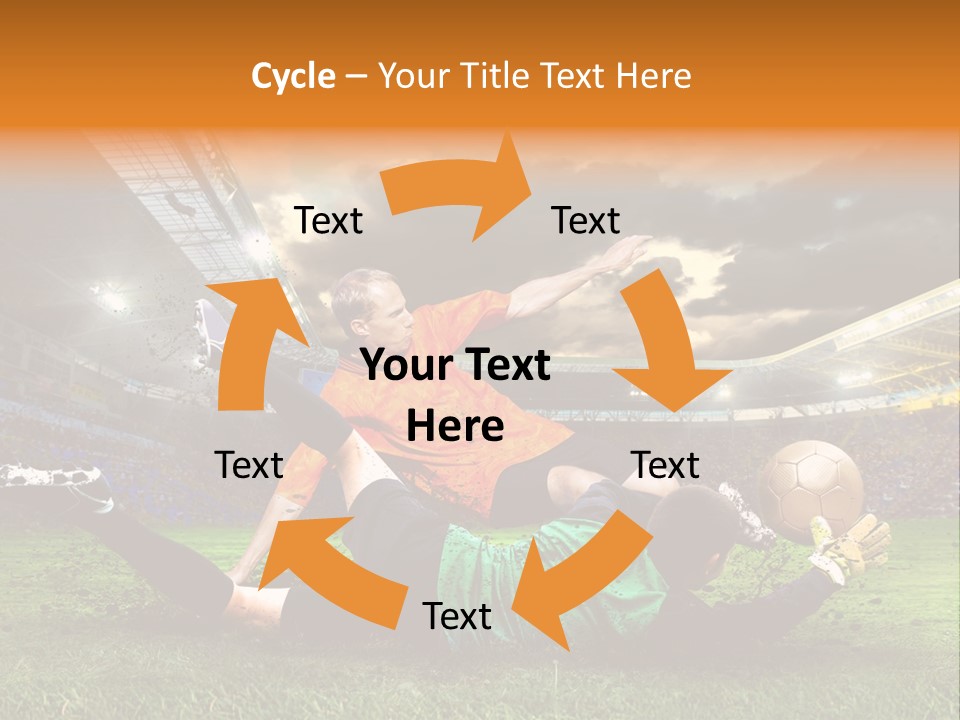 Goal Fan Gate PowerPoint Template