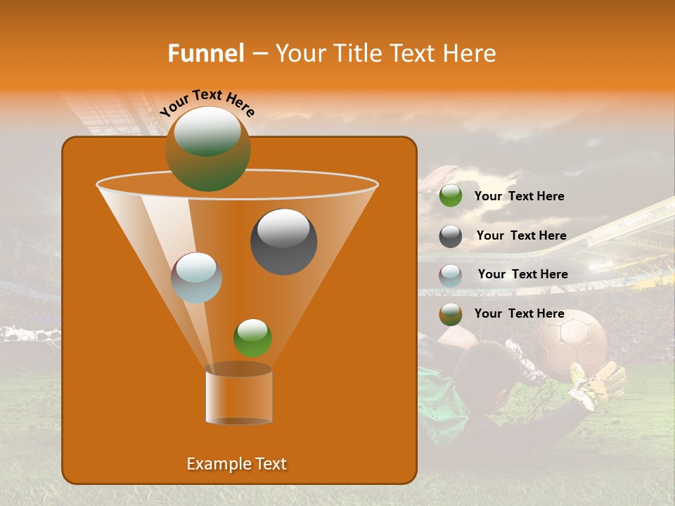 Goal Fan Gate PowerPoint Template