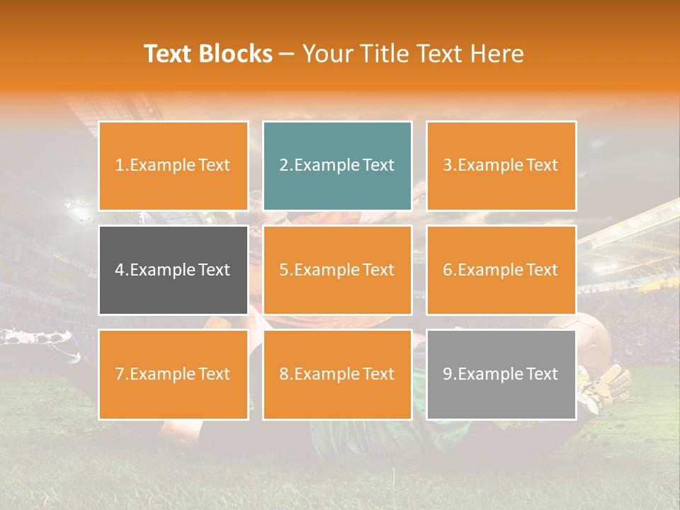 Goal Fan Gate PowerPoint Template