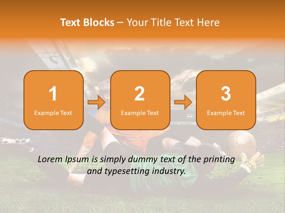 Goal Fan Gate PowerPoint Template