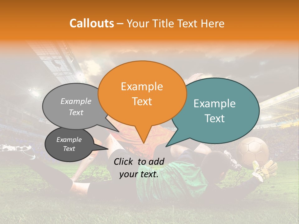 Goal Fan Gate PowerPoint Template