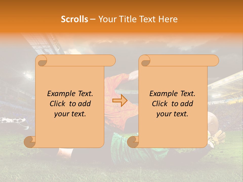 Goal Fan Gate PowerPoint Template