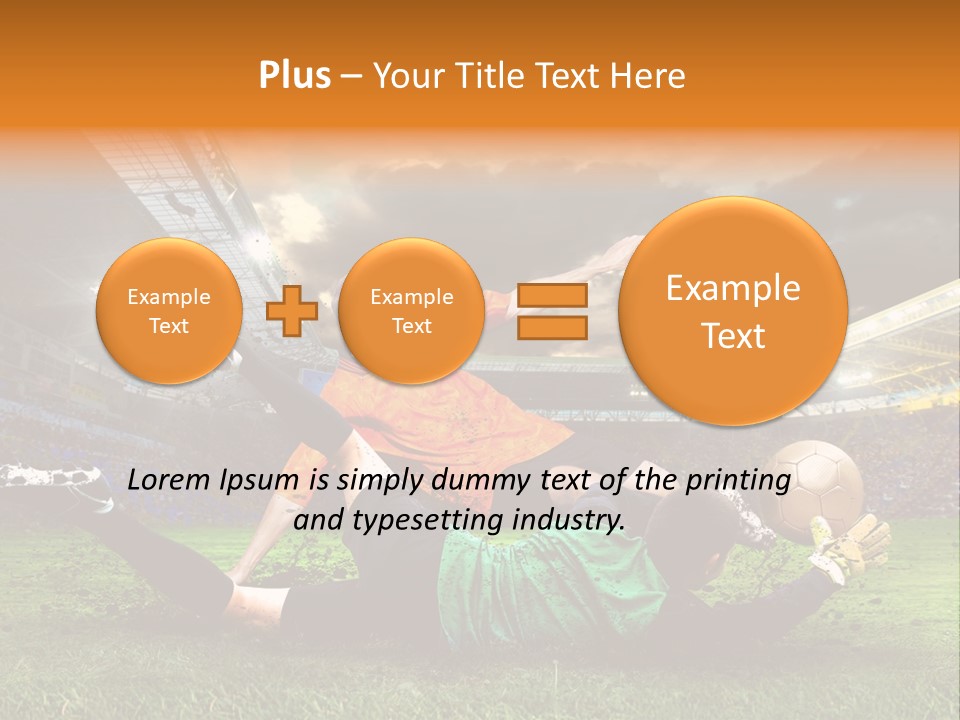 Goal Fan Gate PowerPoint Template