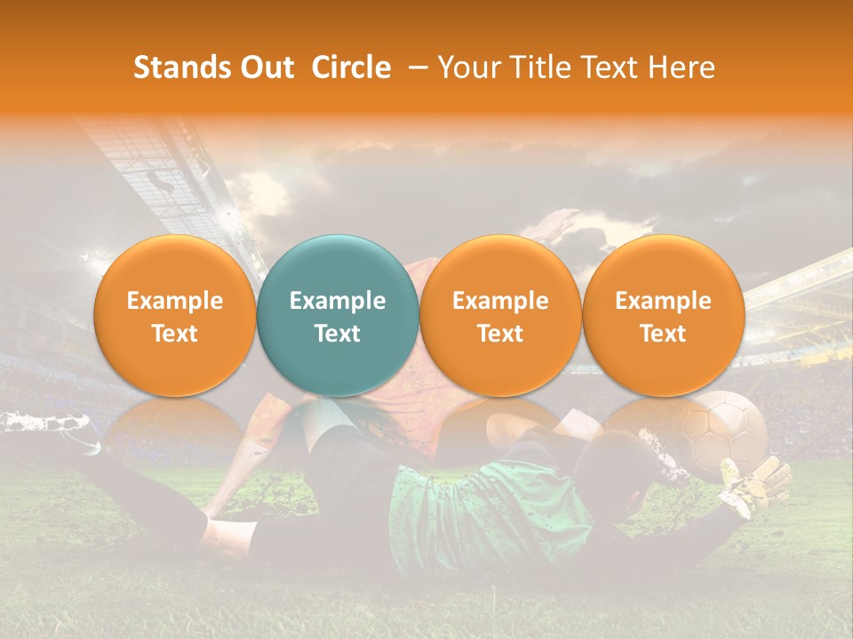 Goal Fan Gate PowerPoint Template