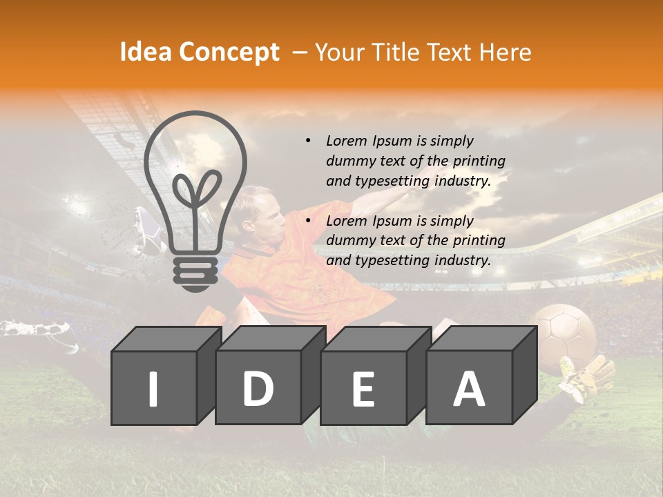 Goal Fan Gate PowerPoint Template