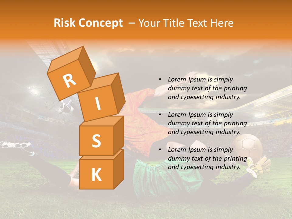 Goal Fan Gate PowerPoint Template