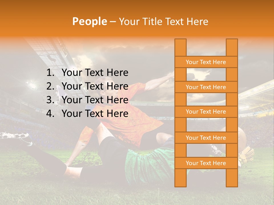 Goal Fan Gate PowerPoint Template