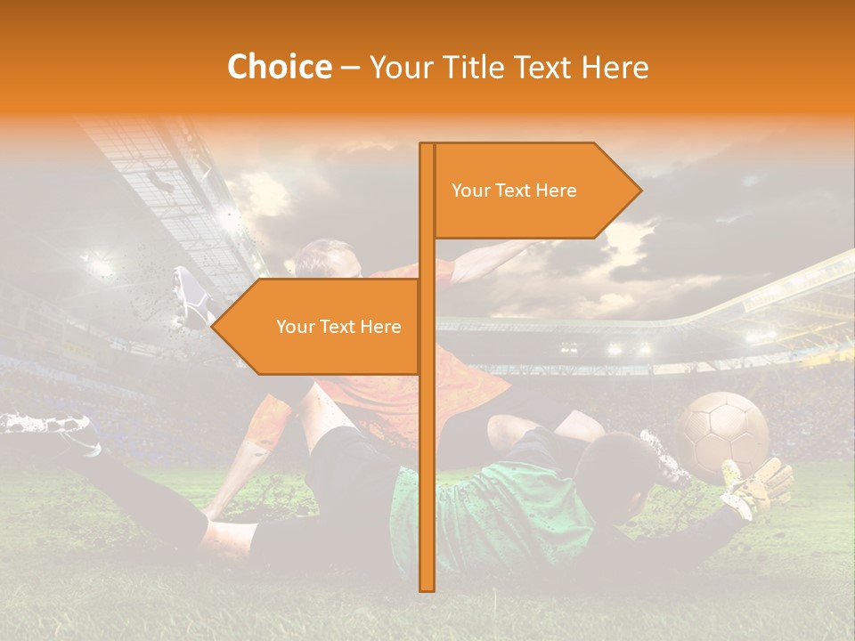 Goal Fan Gate PowerPoint Template