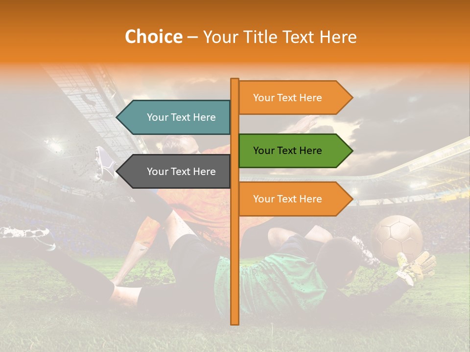 Goal Fan Gate PowerPoint Template