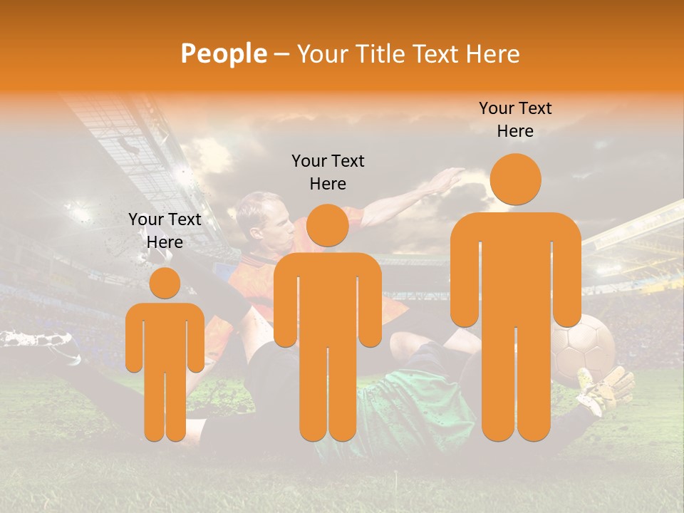 Goal Fan Gate PowerPoint Template