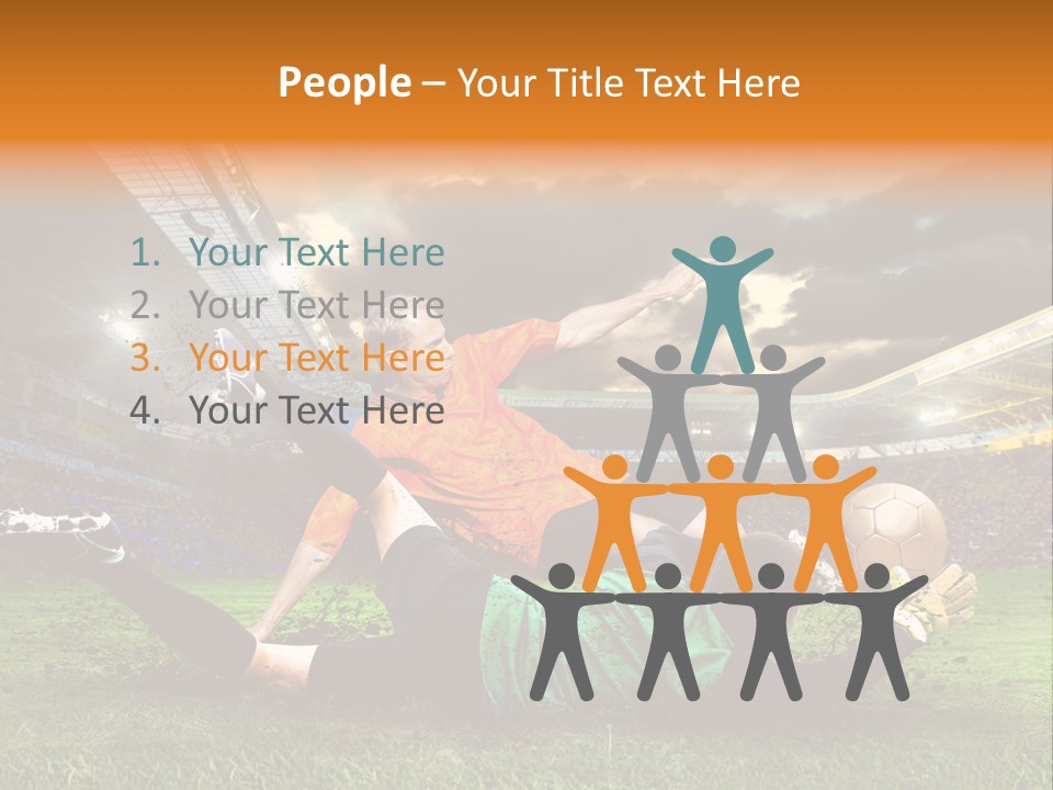 Goal Fan Gate PowerPoint Template