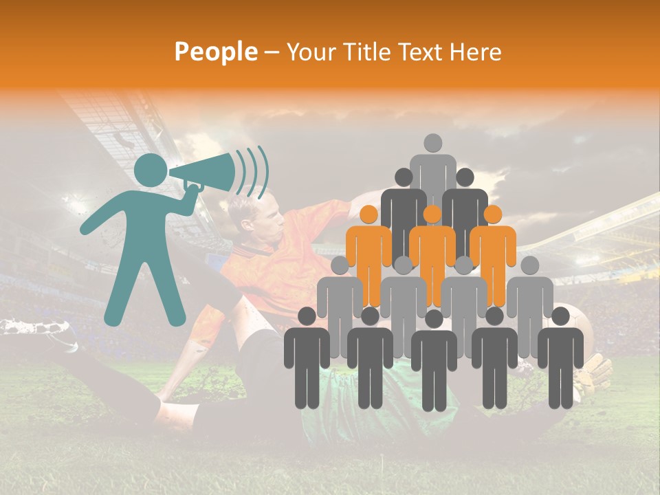 Goal Fan Gate PowerPoint Template