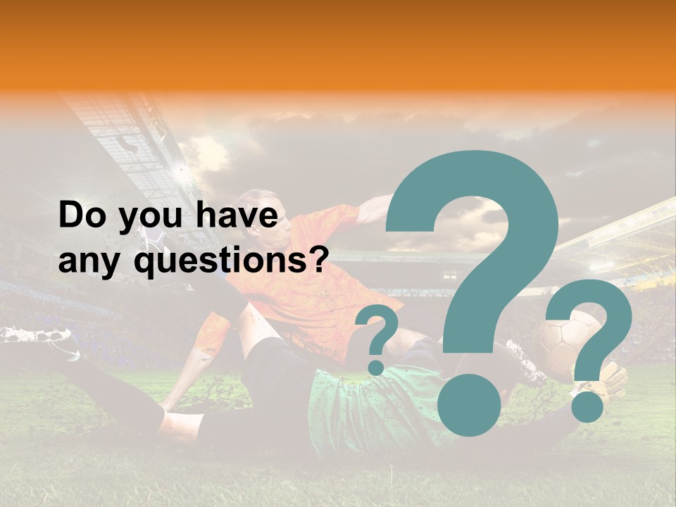 Goal Fan Gate PowerPoint Template