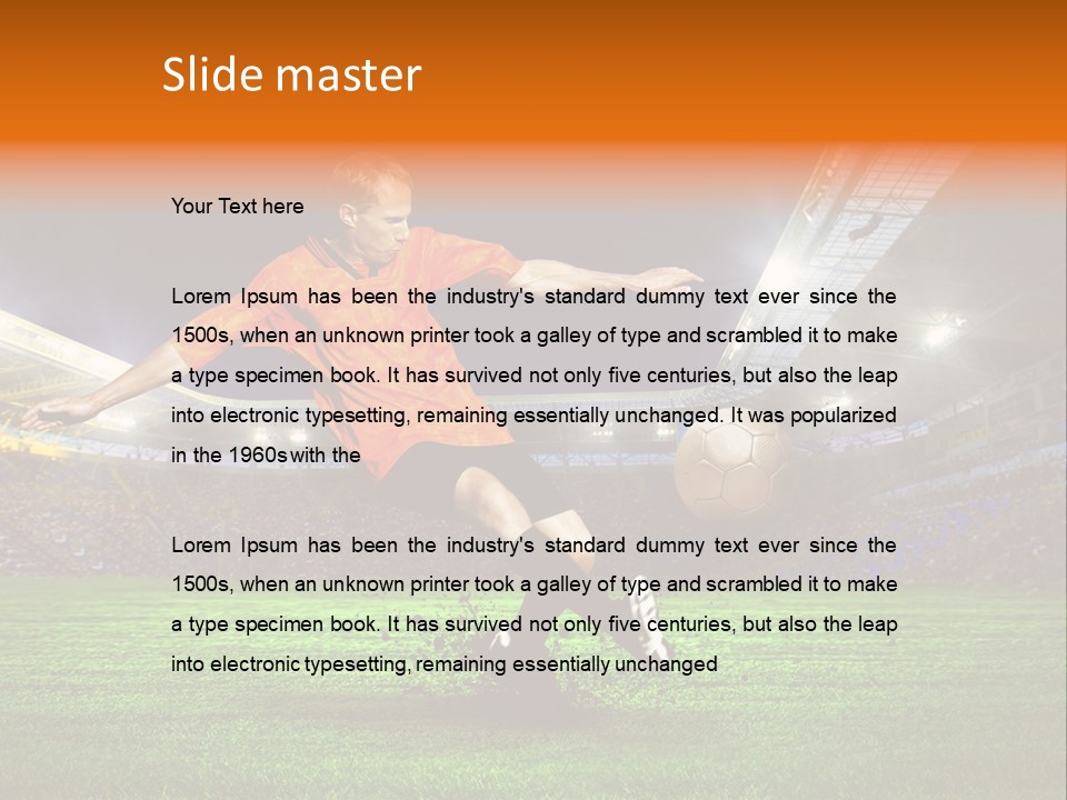 Field Seat Stadium PowerPoint Template