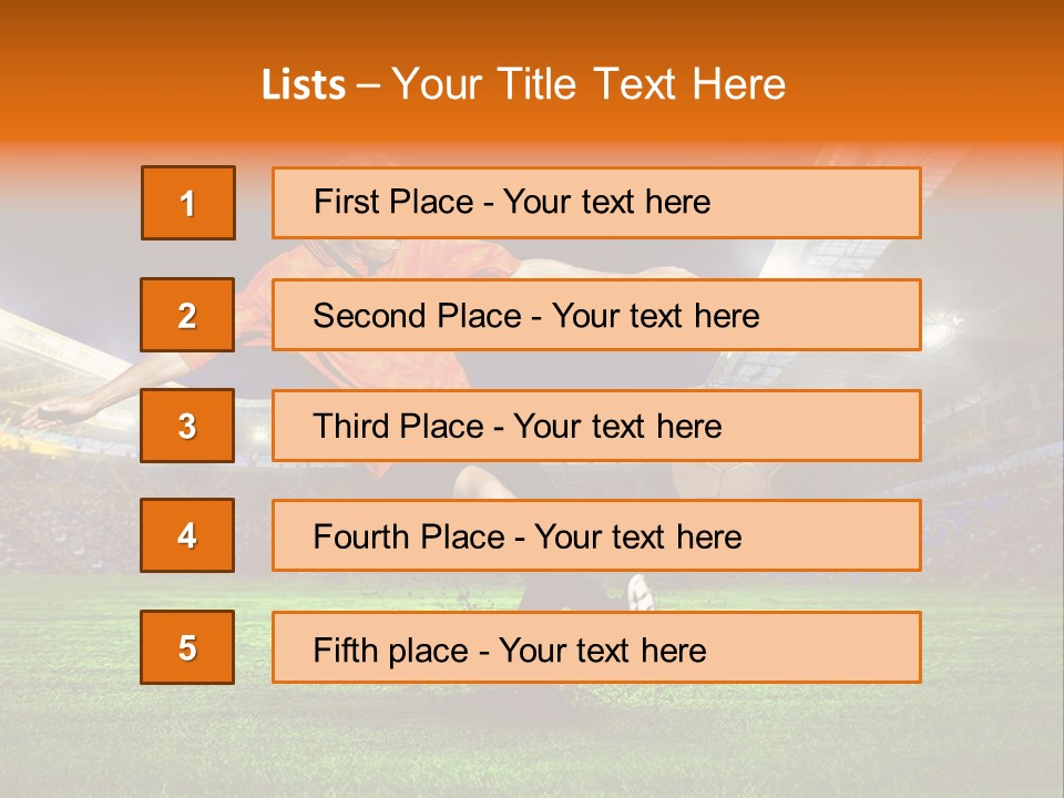 Field Seat Stadium PowerPoint Template