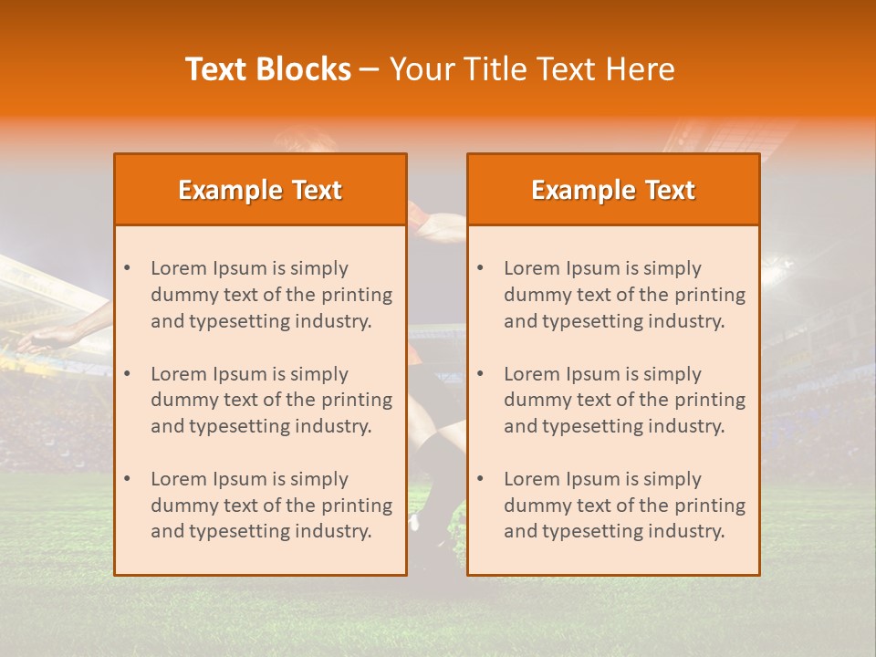 Field Seat Stadium PowerPoint Template