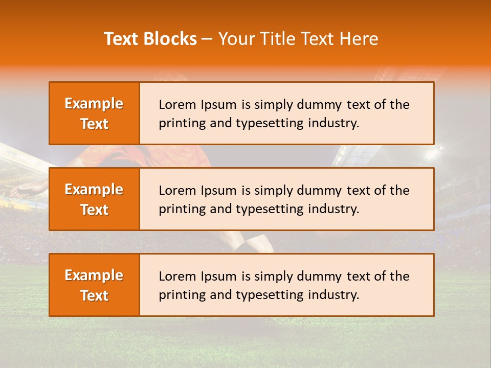 Field Seat Stadium PowerPoint Template