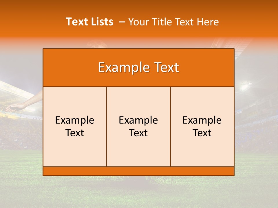 Field Seat Stadium PowerPoint Template