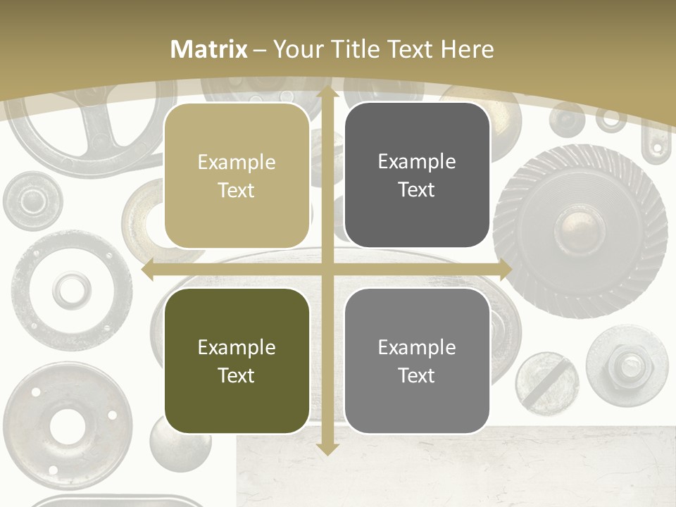 Chrome Circle Part PowerPoint Template