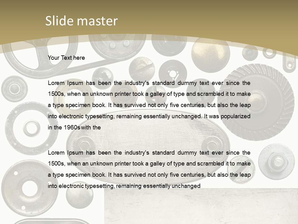 Chrome Circle Part PowerPoint Template