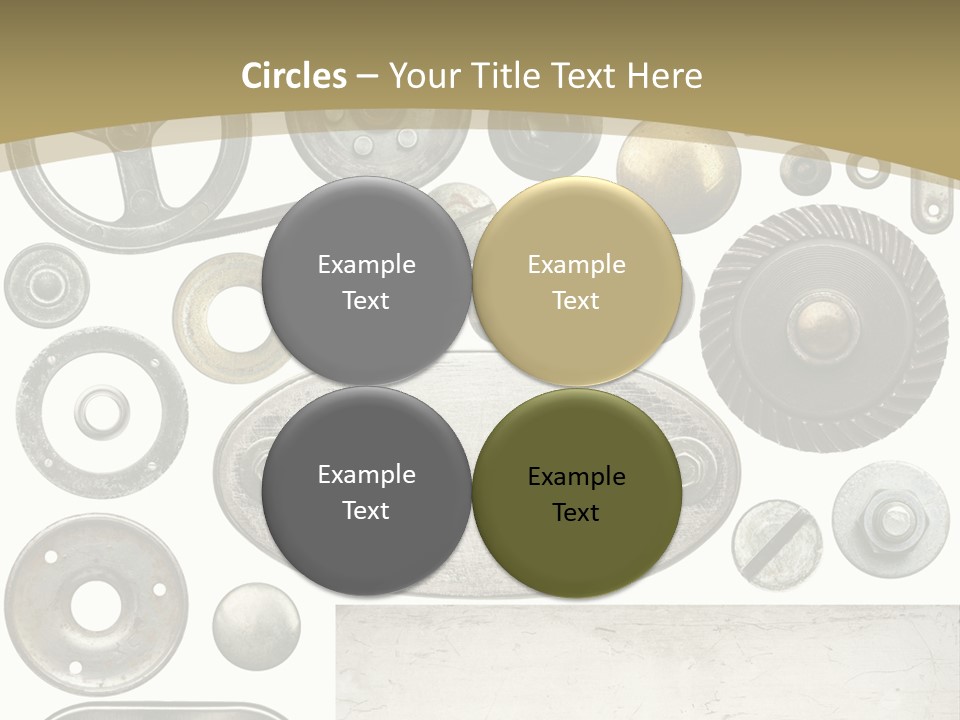 Chrome Circle Part PowerPoint Template