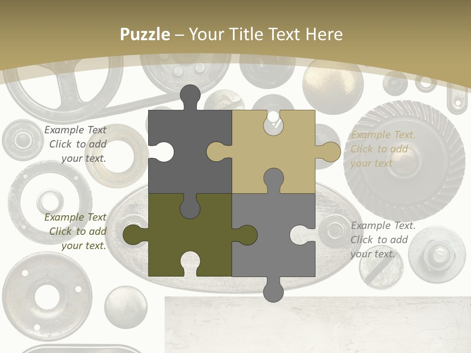 Chrome Circle Part PowerPoint Template