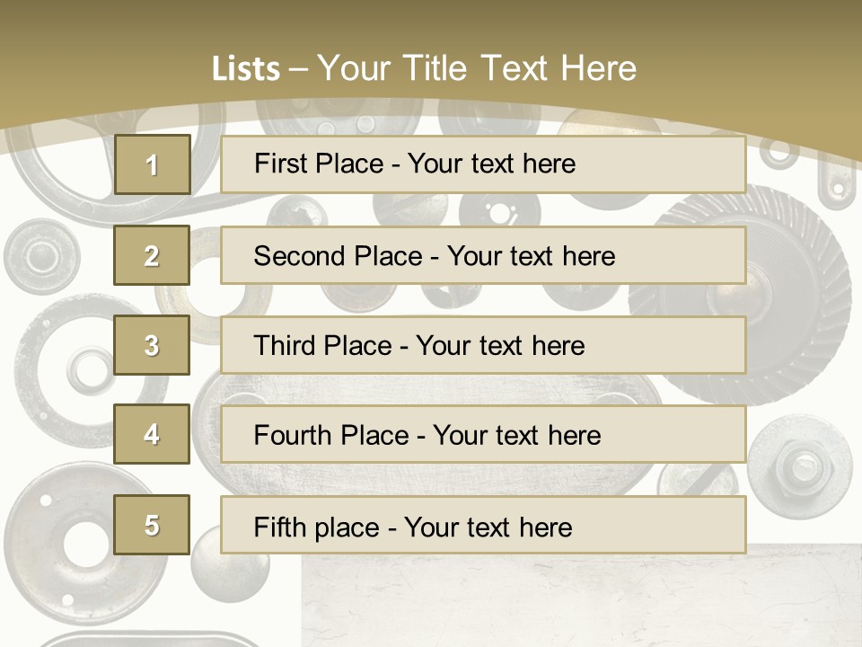 Chrome Circle Part PowerPoint Template