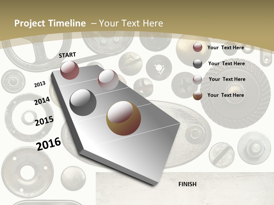 Chrome Circle Part PowerPoint Template