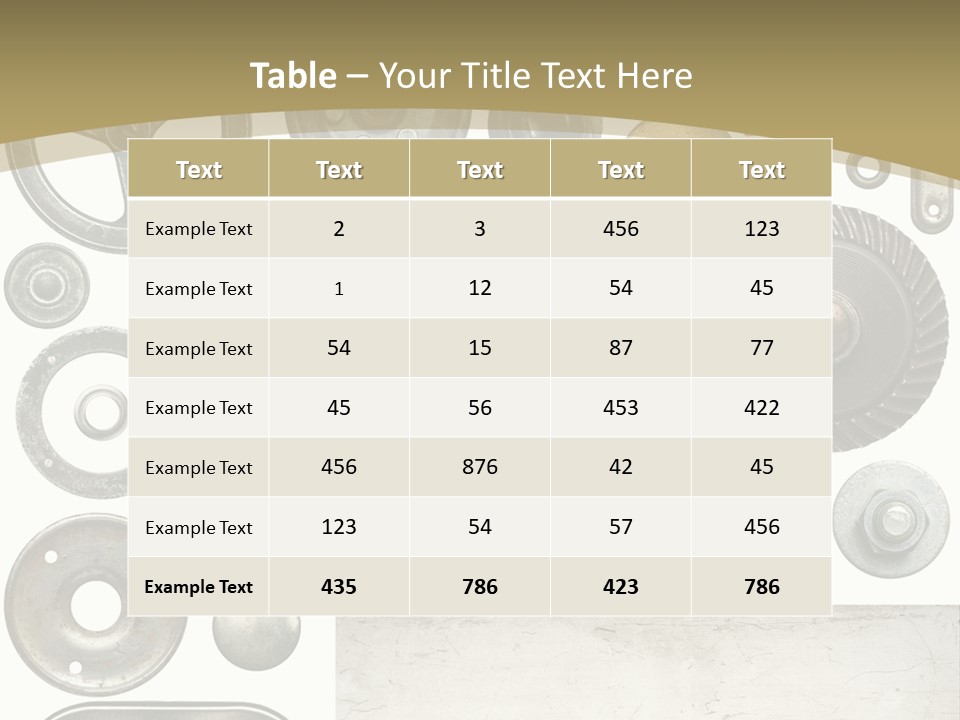 Chrome Circle Part PowerPoint Template