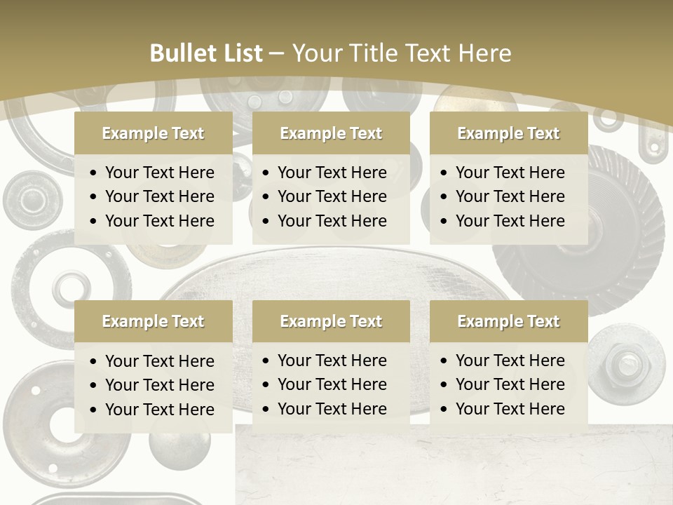 Chrome Circle Part PowerPoint Template