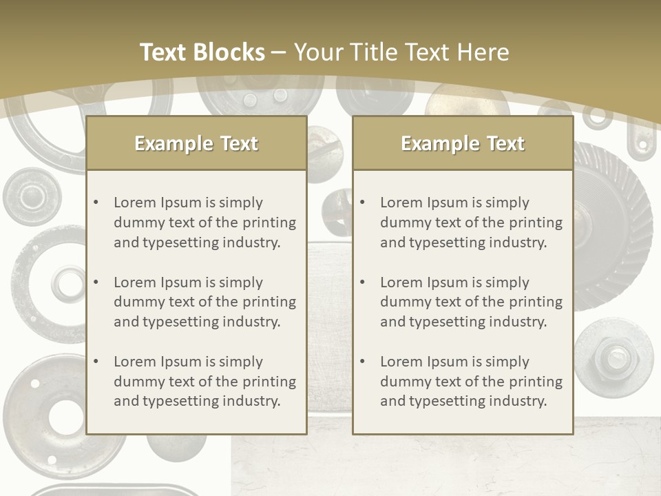 Chrome Circle Part PowerPoint Template
