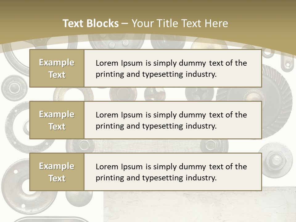 Chrome Circle Part PowerPoint Template