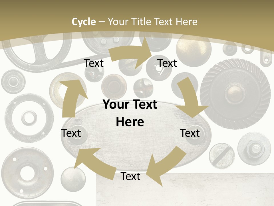 Chrome Circle Part PowerPoint Template