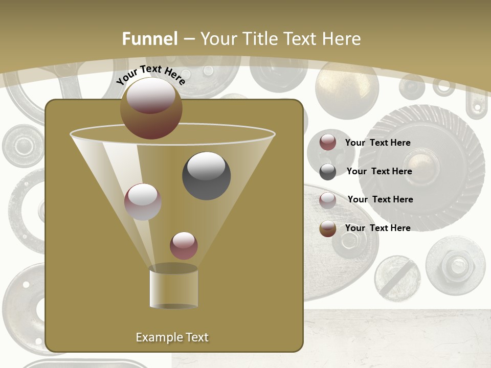 Chrome Circle Part PowerPoint Template