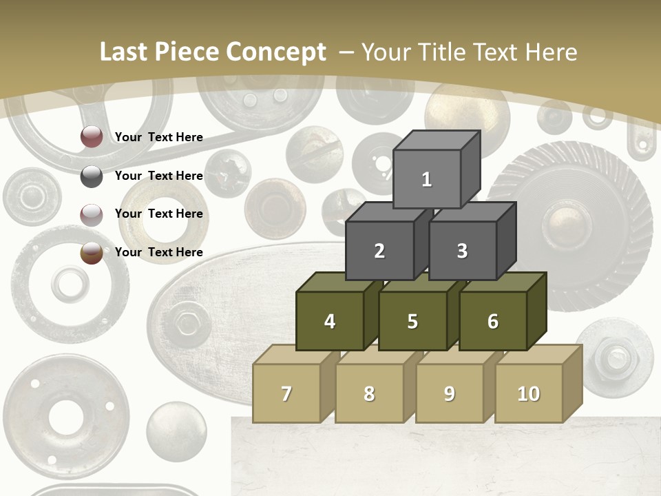 Chrome Circle Part PowerPoint Template