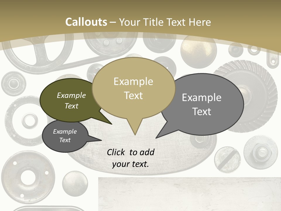 Chrome Circle Part PowerPoint Template